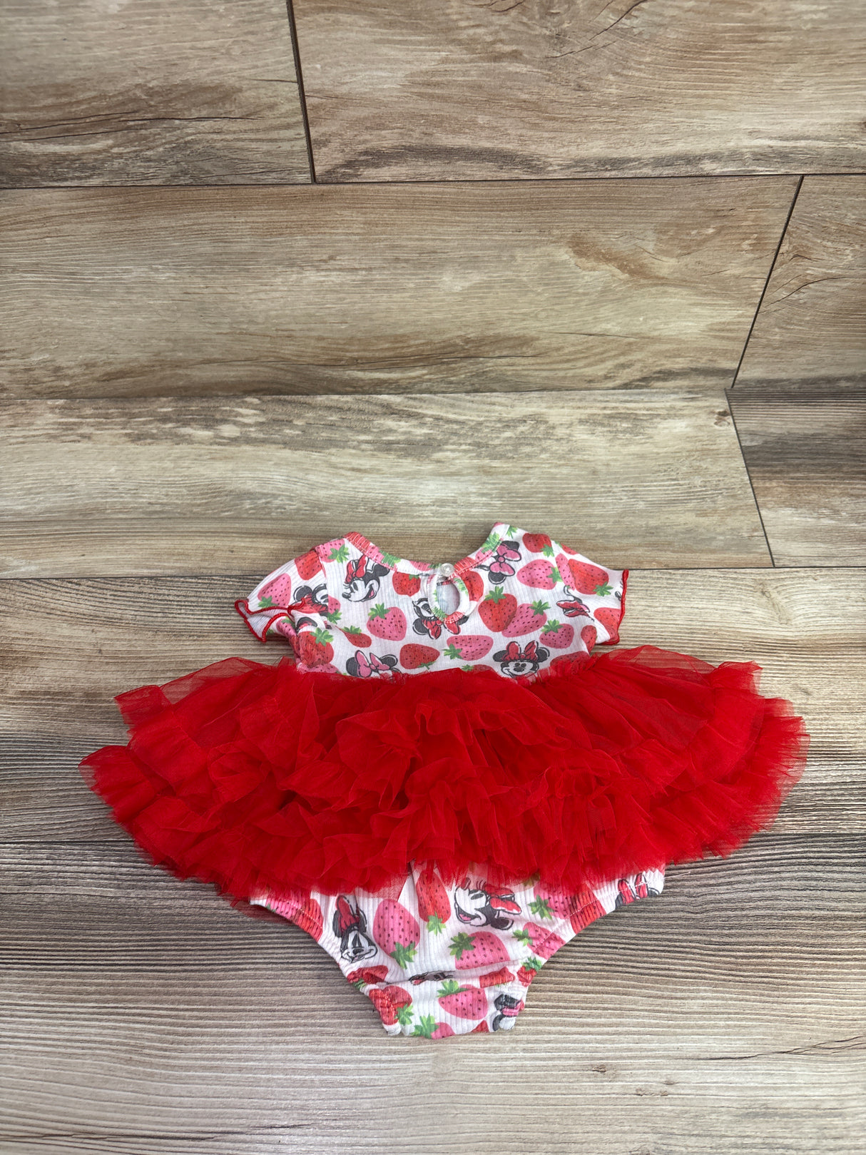 NEW Disney Baby Minnie Mouse Tutu Bodysuit White sz 0/3m