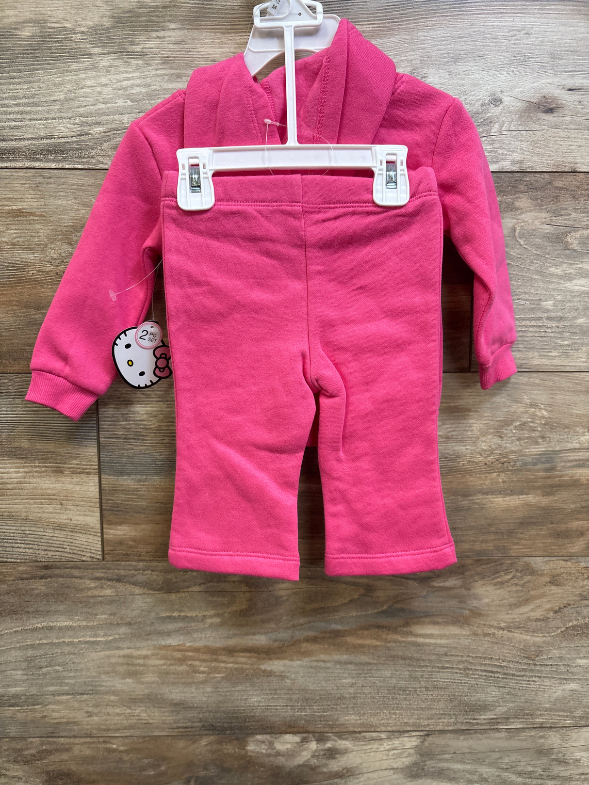 NEW Hello Kitty 2pc Sequin Sweatshirt & Pants Set Pink sz 12m