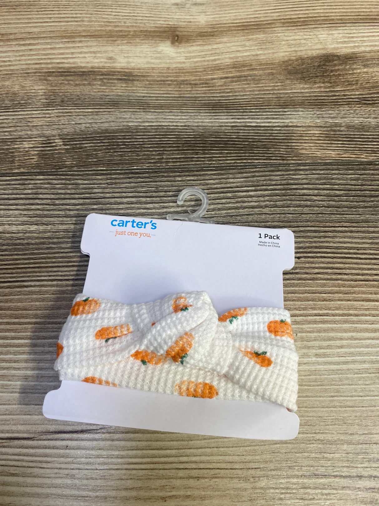 NEW Just One You Pumpkin Headband White One Size