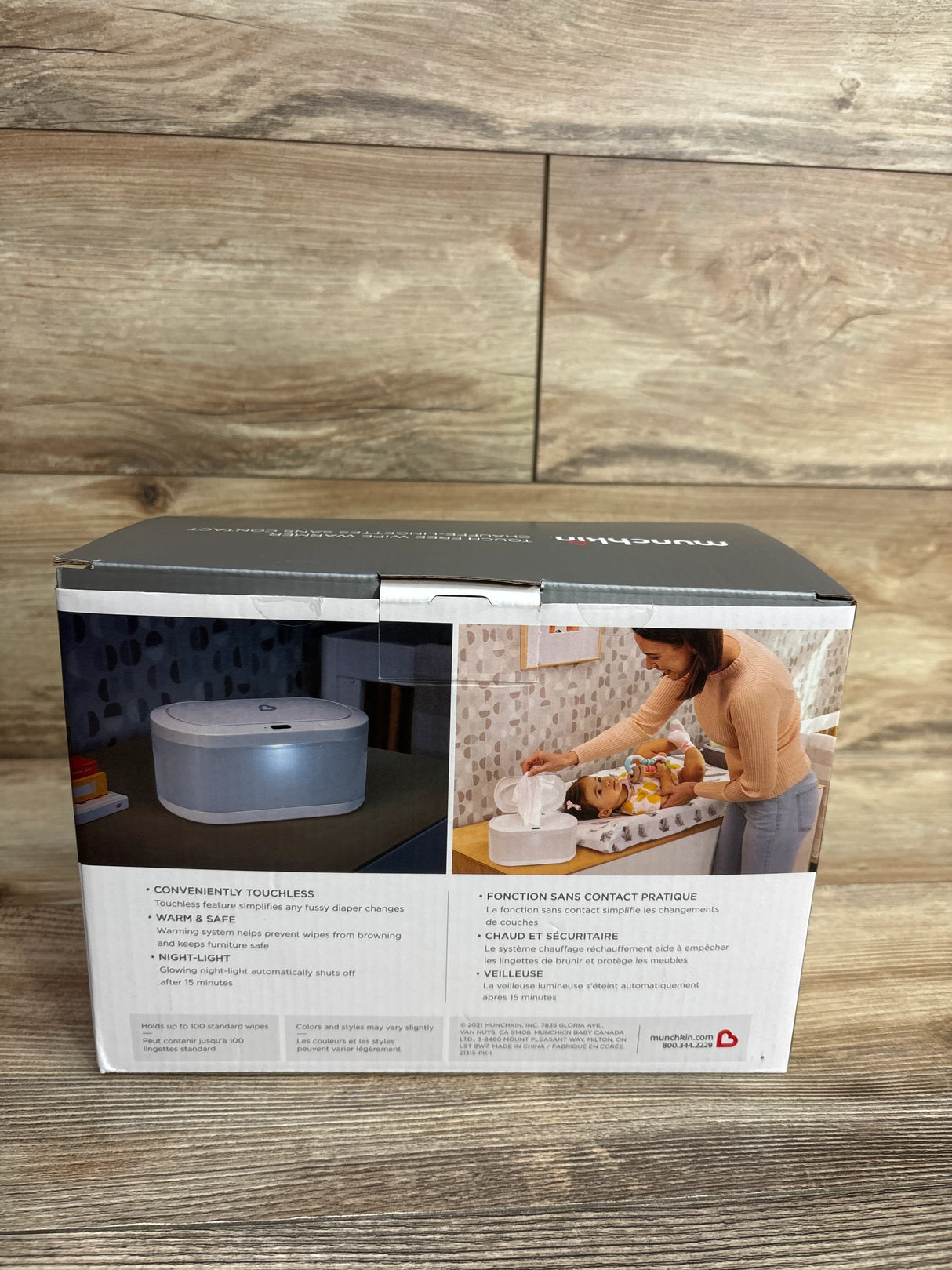 Munchkin Touch Free Baby Wipe Warmer with Nightlight