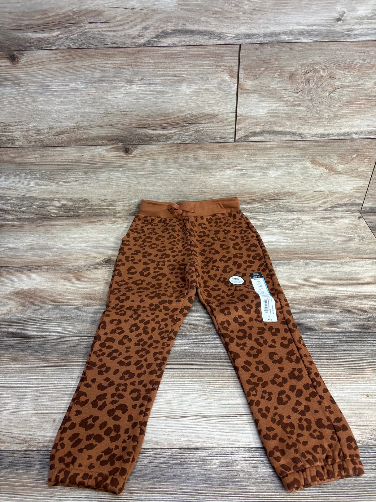 NEW Okie Dokie Leopard Print Jogger Pant sz 5T