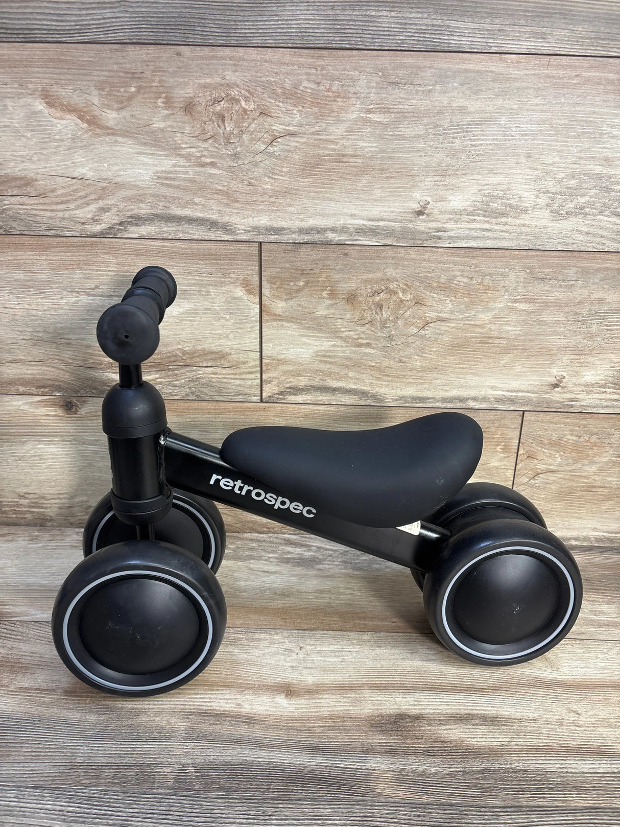 RetroSpec Cricket Baby Walker Balance Bike in Black