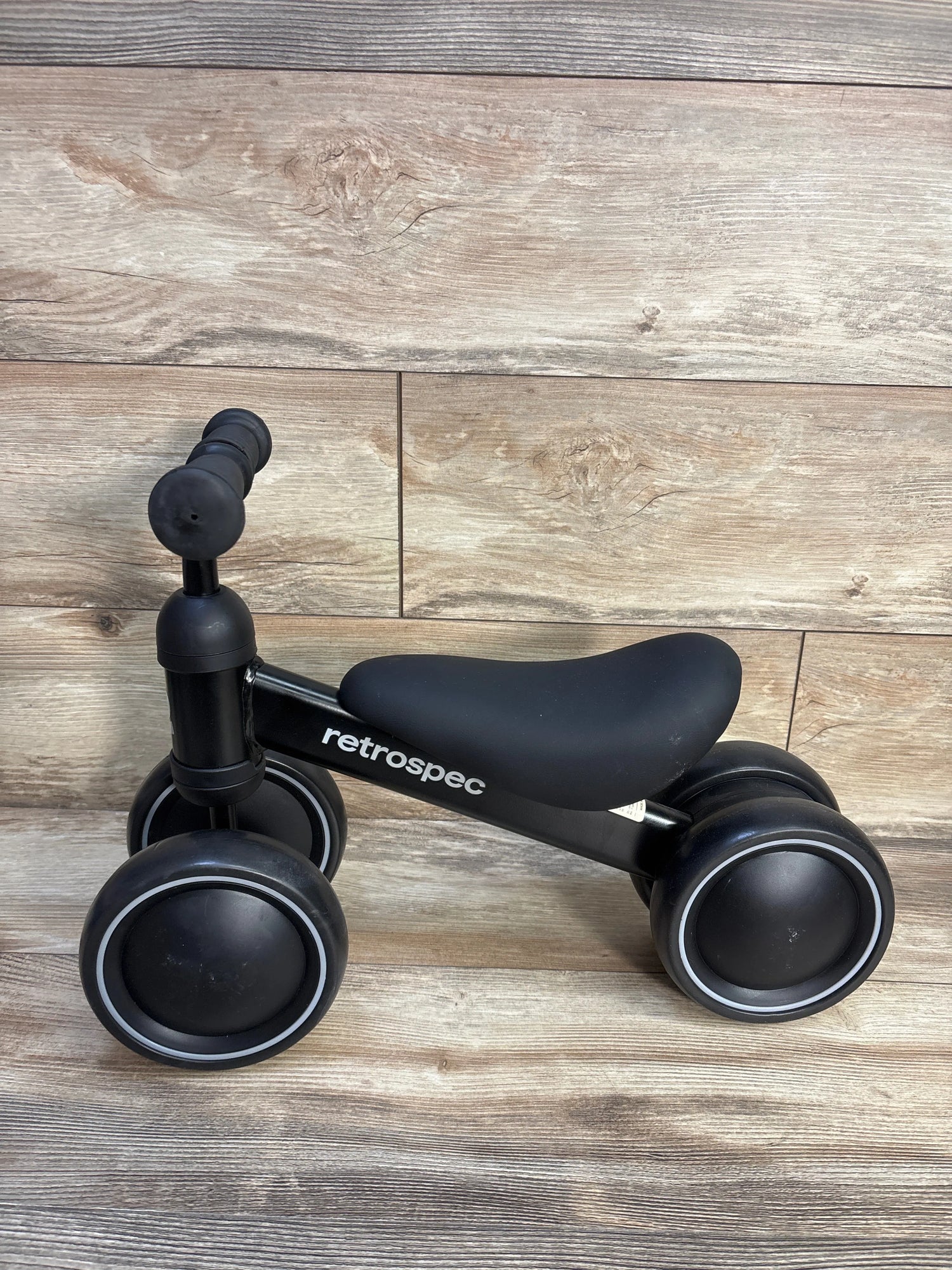 RetroSpec Cricket Baby Walker Balance Bike in Black