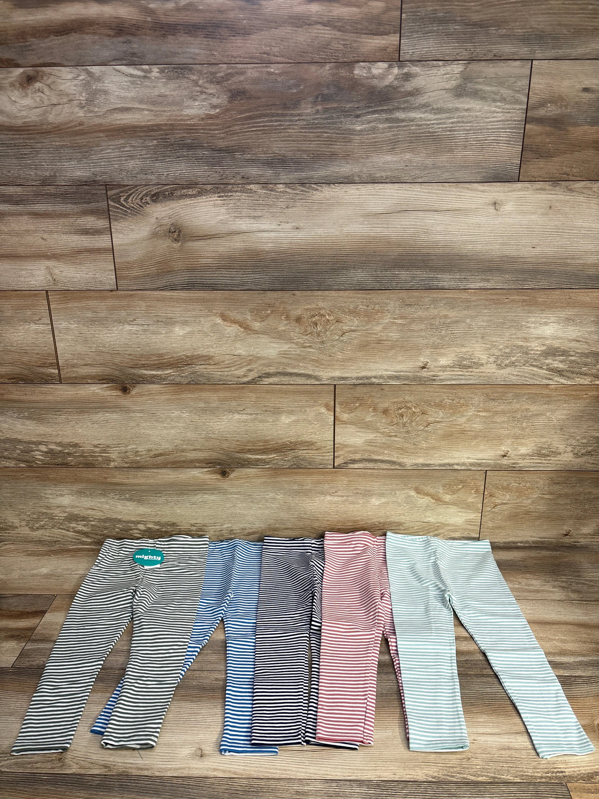 NEW Mighty Goods 5pk Striped Pull On Pants Blue sz 3T