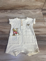 Disney Baby Winnie The Pooh Henley Shortie Romper Yellow sz Newborn