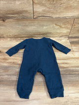 Just One You Waffle Knit Henley Coverall Blue sz 6m