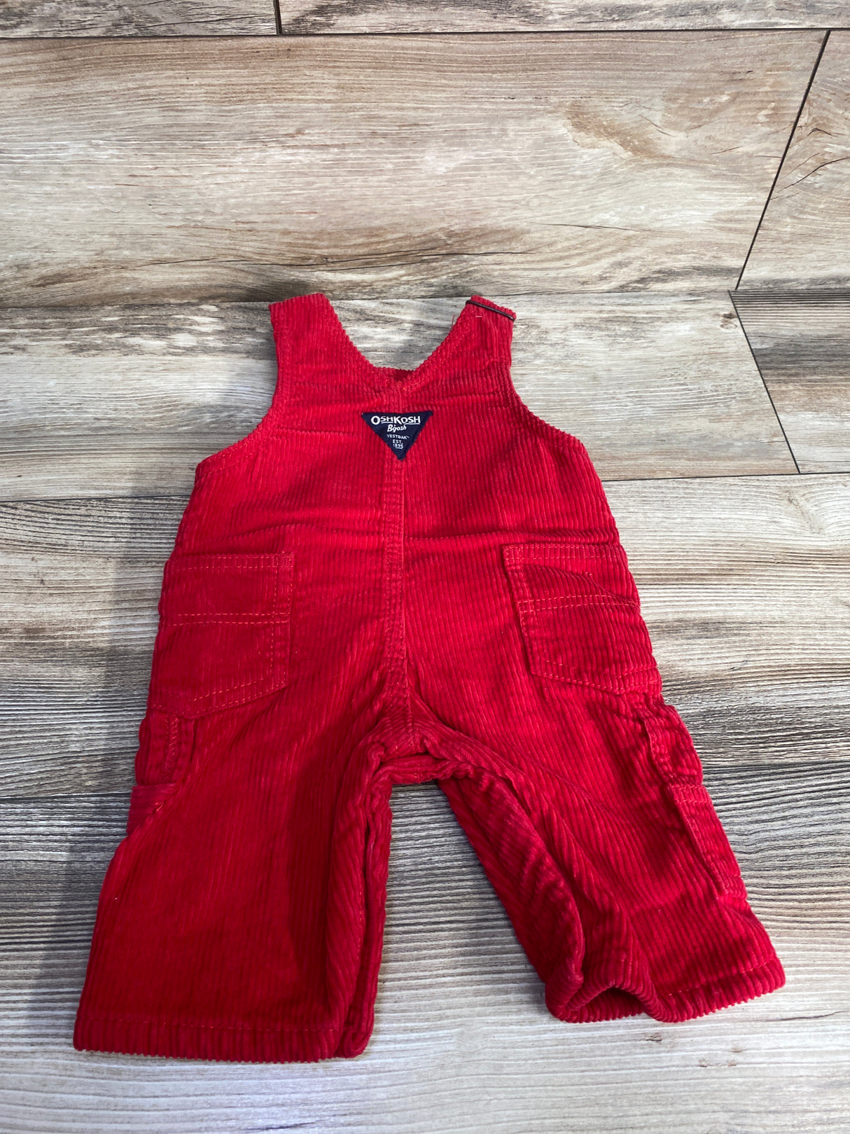Oshkosh Corduroy Overalls Red sz 3m