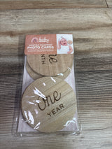 NEW Baby Wonders Natural Wood Monthly Milestone Photo Cards