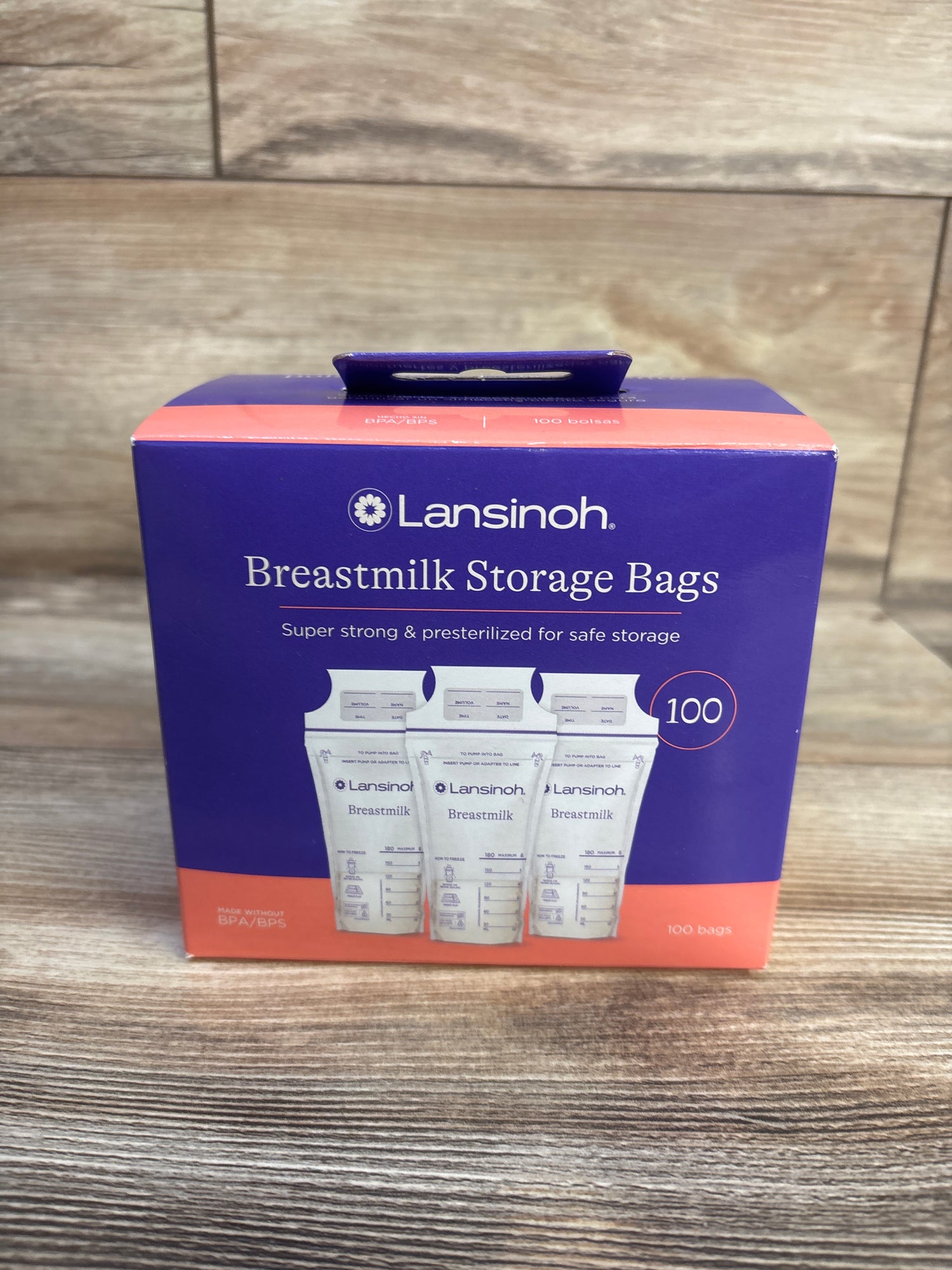 NEW Lansinoh 100ct Breastmilk Storage Bags, 6oz