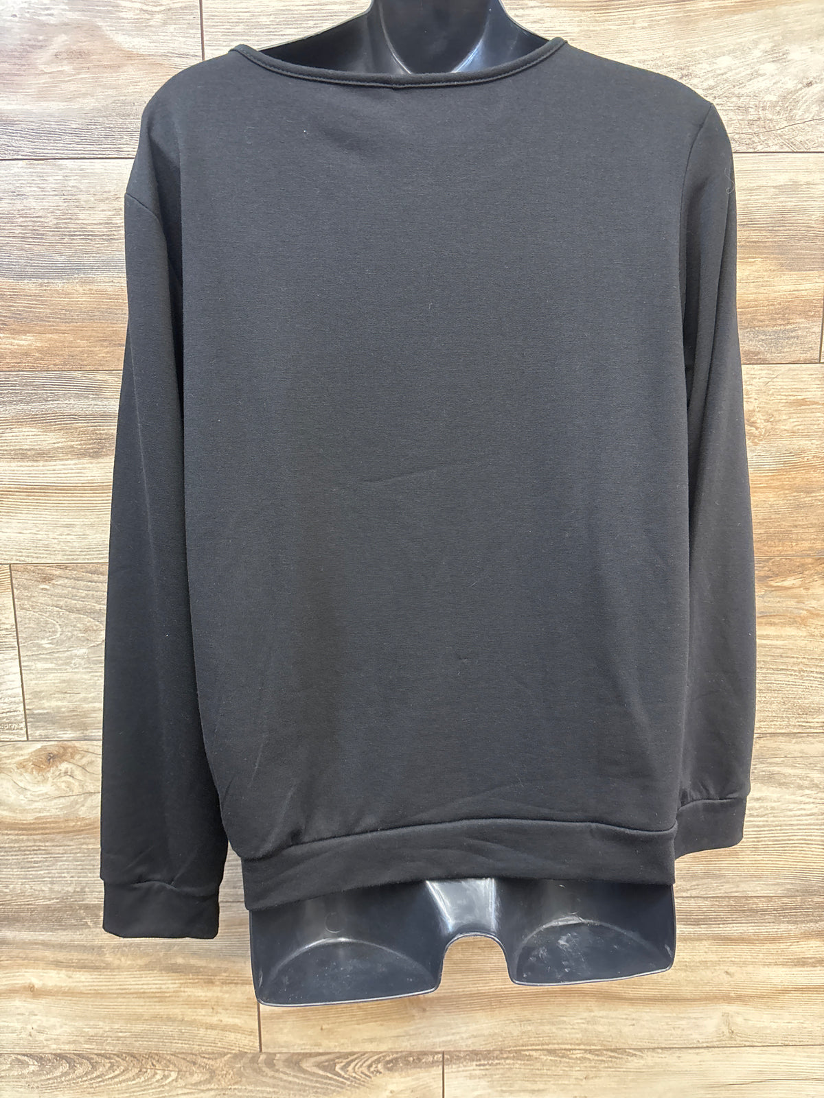 Maternity Halloween Skeleton Long Sleeve Shirt Black sz Large