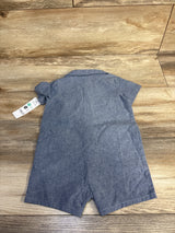 NEW Child of Mine Chambray Polo Shortie Romper Blue sz 6-9m