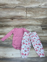 Princess Rose Bodysuit & Pants Pink sz 24m