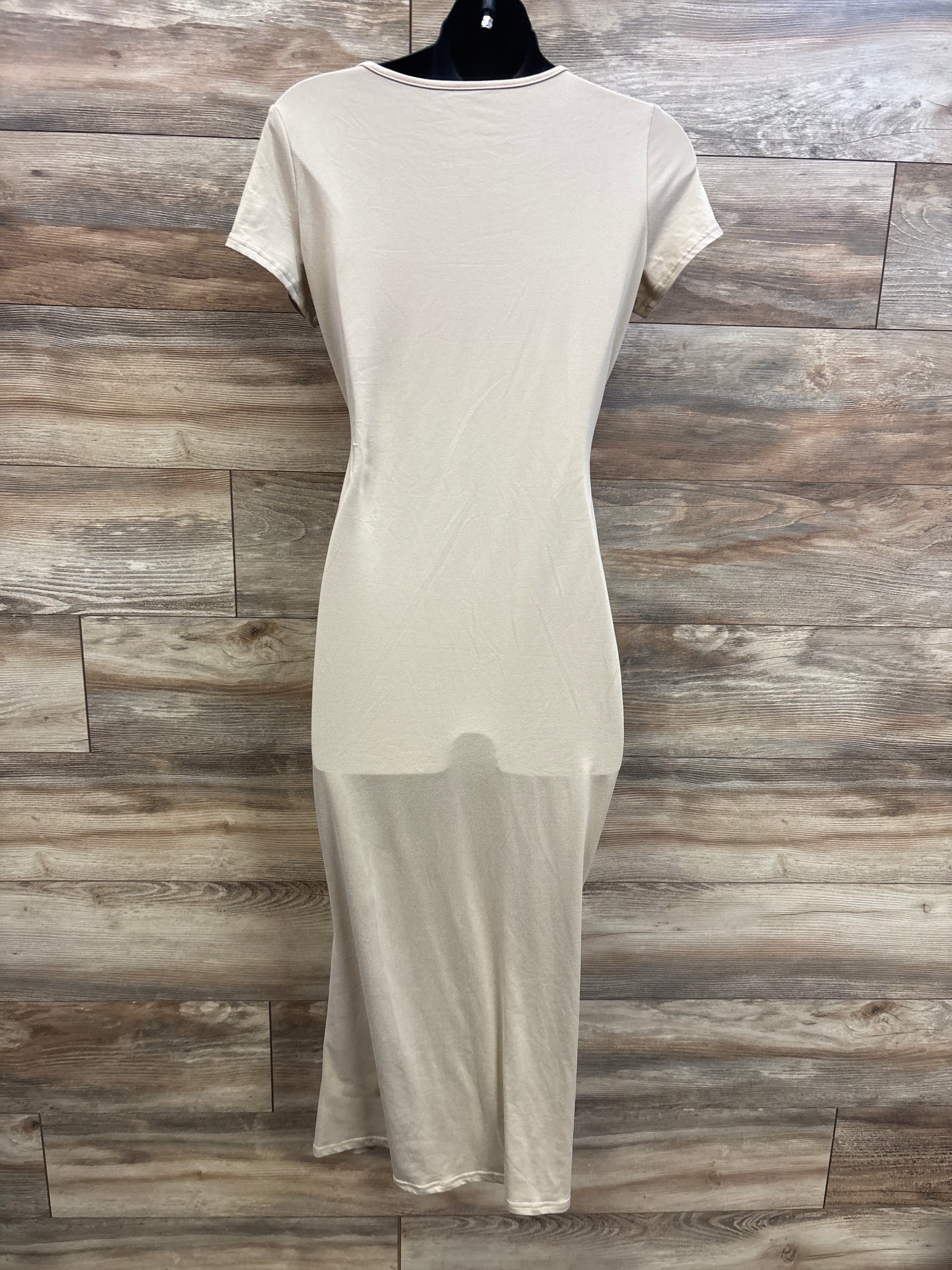 Maternity Short Sleeve Dress Tan sz Large