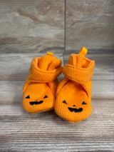 Cat & Jack Pumpkin Crib Booties Orange sz 2c