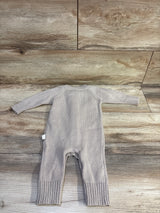 Rabbit + Bear Organic Button Knit Coverall Brown sz 0-3m