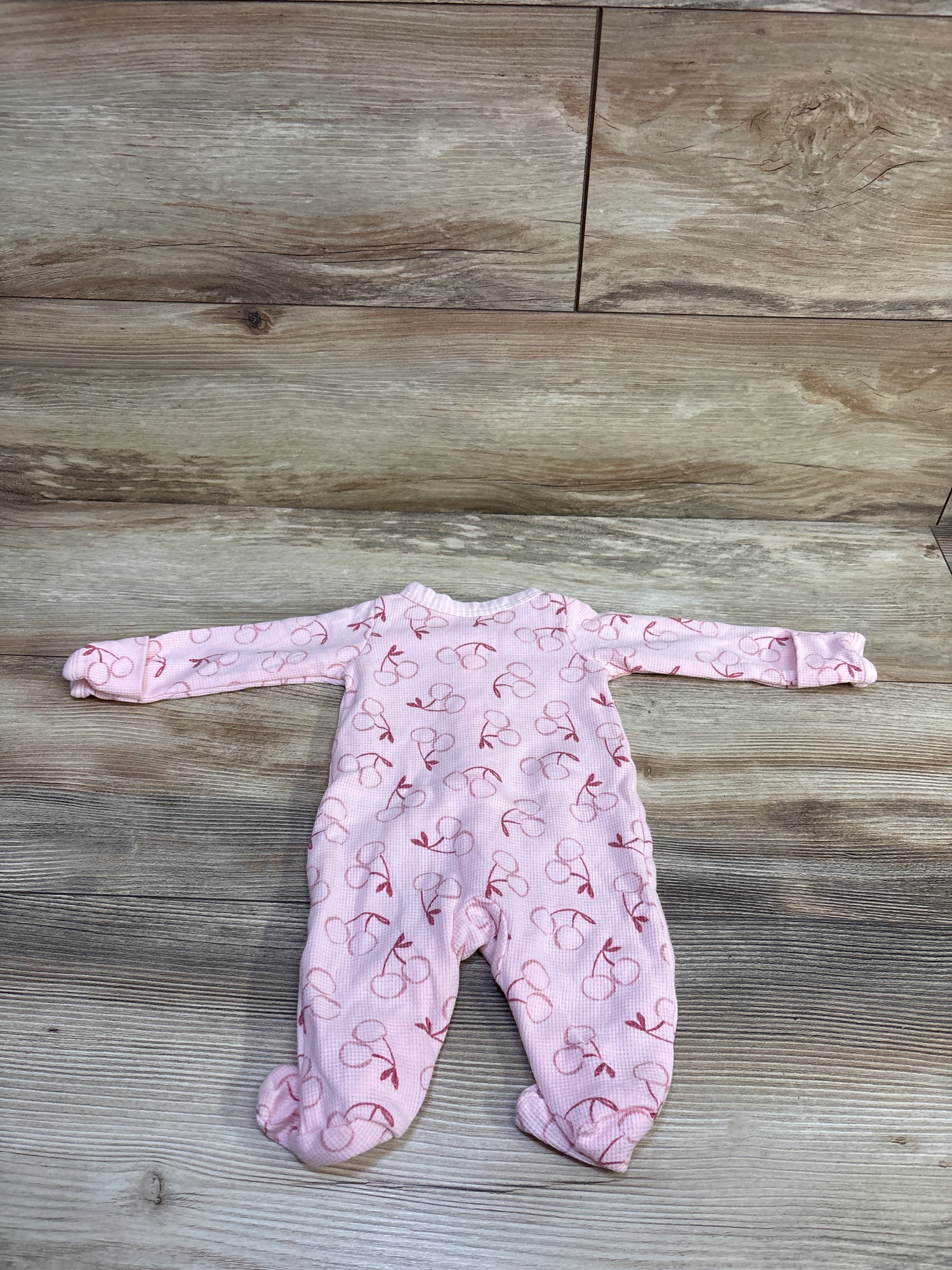 Just One You Waffle Knit Sleeper Pink sz Newborn