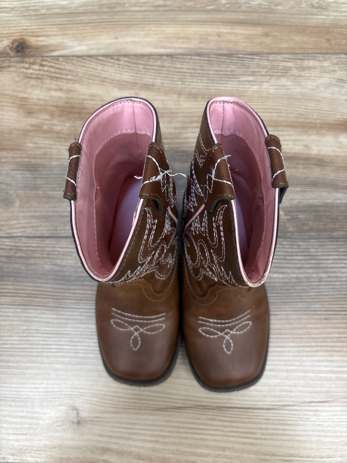 Wonder Nation Western Cowgirl Boots Brown sz 9c