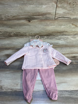 NEW Floral Threads 4pc Set Pink sz 6-9m
