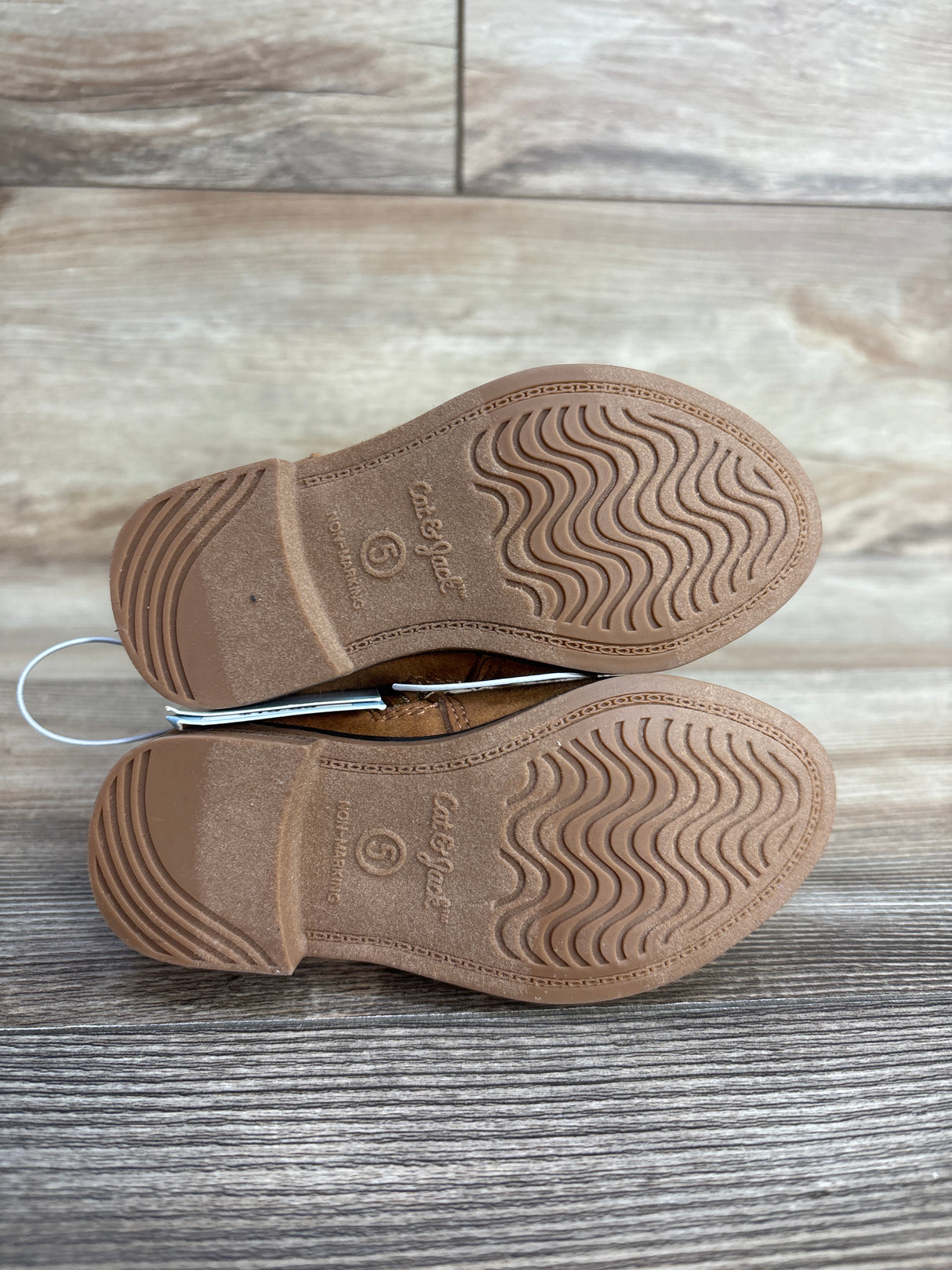 NEW Cat & Jack Penelope Zipper Booties Cognac sz 5c