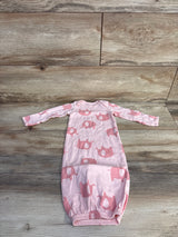 Simple Joys Elephant Print Sleeper Sack Pink sz 0-3m