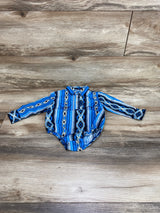 Wrangler Western Snap Bodysuit Blue sz 12m