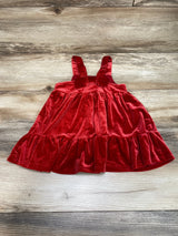 Cat & Jack Sleeveless Velvet Dress Red Sz 18m