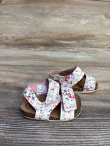 Wonder Nation Floral Sandals White sz 2c
