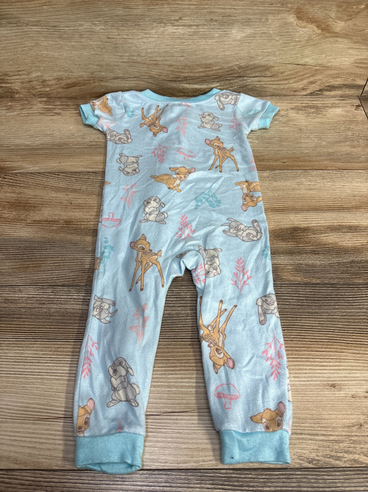 Disney Baby Bambi Sleeper Light Blue sz 12m