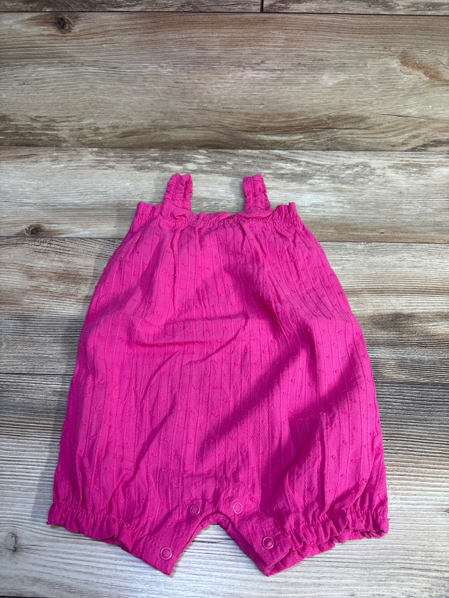 NEW First Impressions Swiss Dot Romper Hot Pink sz 18m