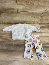 Disney Baby 2pc Minnie Mouse Sweatshirt & Pants Set Grey sz 0/3m