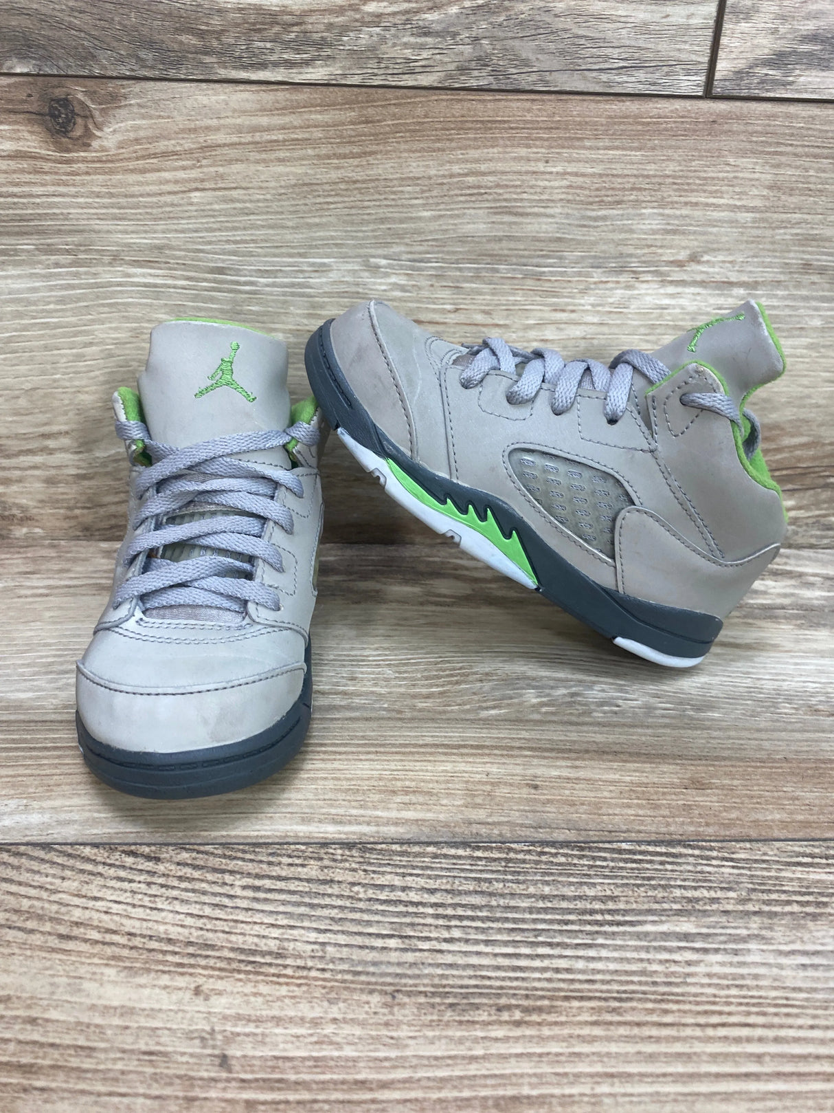 Air Jordan 5 Retro TD 'Green Bean' Sneakers sz 9c