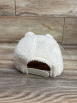 Cat & Jack Faux-Shearling Bear Baseball Hat Ivory sz 12-24m