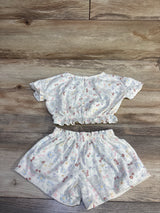 Member's Mark 2pc Crinkle Playwear Set Ivory sz 18m