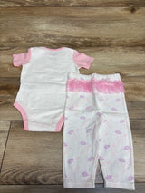 NFL Baby 2pc Spreading Love LA Rams Bodysuit & Pants Set White sz 6/9m
