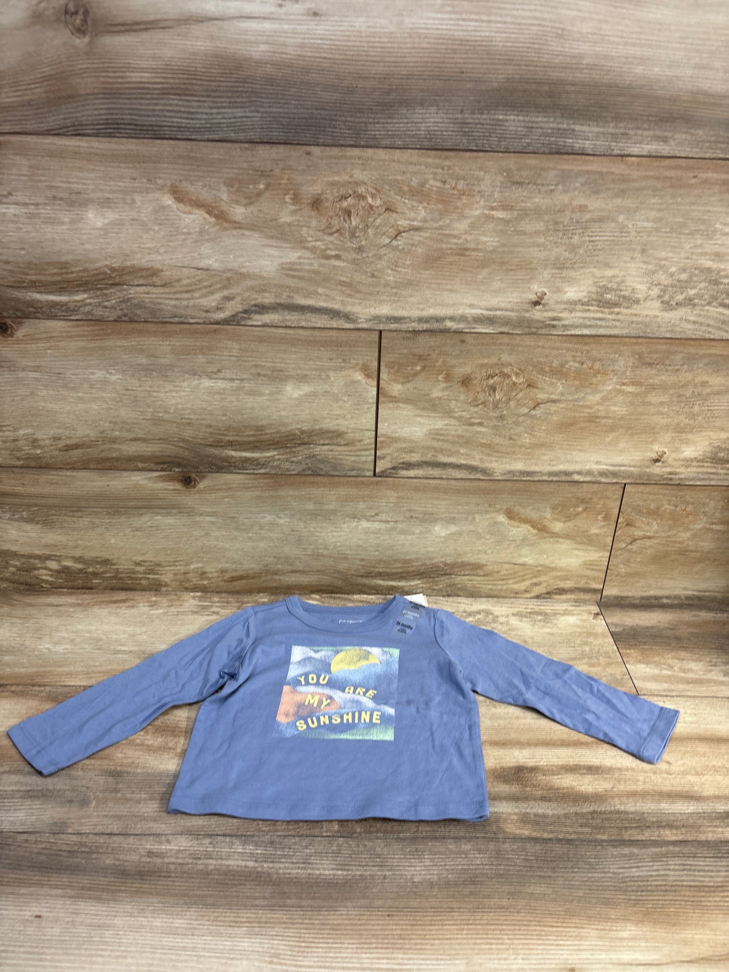 NEW First Impressions You Are My Sunshine Shirt Blue sz 24m
