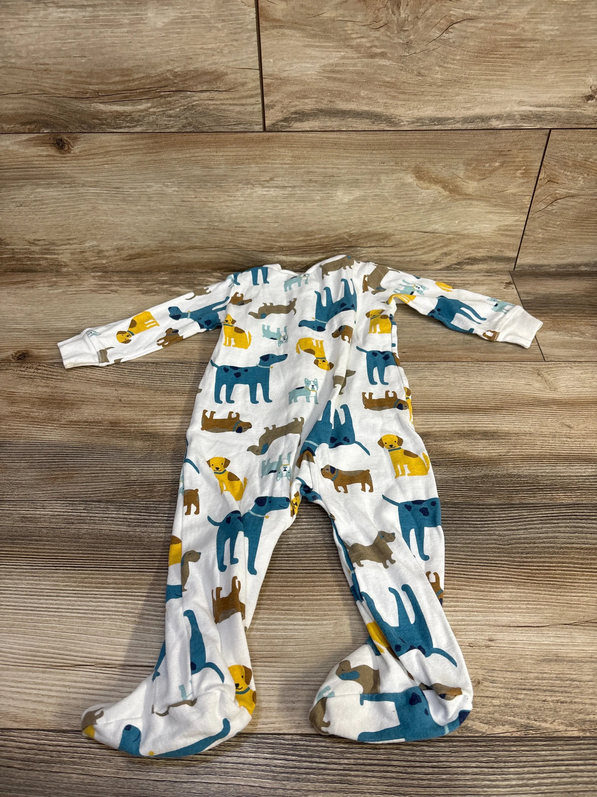Carter's Dog Print Sleeper White sz 9m