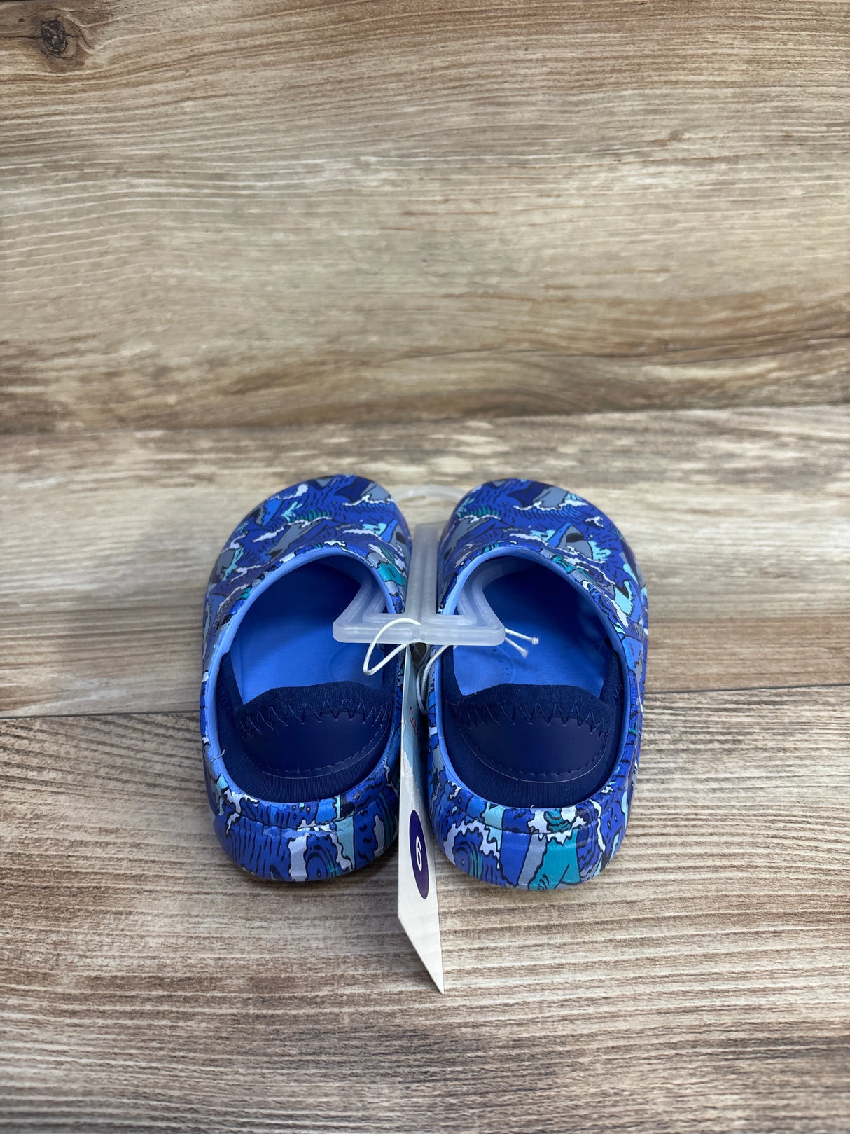 NEW Cat & Jack Rowan Blue Shark Water Shoes sz 6 - Me n Mommy To Be
