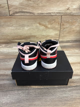 Air Jordan 1 Mid TD 'Black Pink Crimson' Sneakers sz 4c