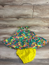 Cat & Jack 2pc Sleeveless Multicolored Dress and Bloomers Set sz 18m