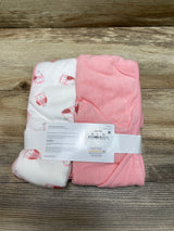 NEW Carter's Just One You Baby 2Pk Owl Hooded Bath Towel - Pink