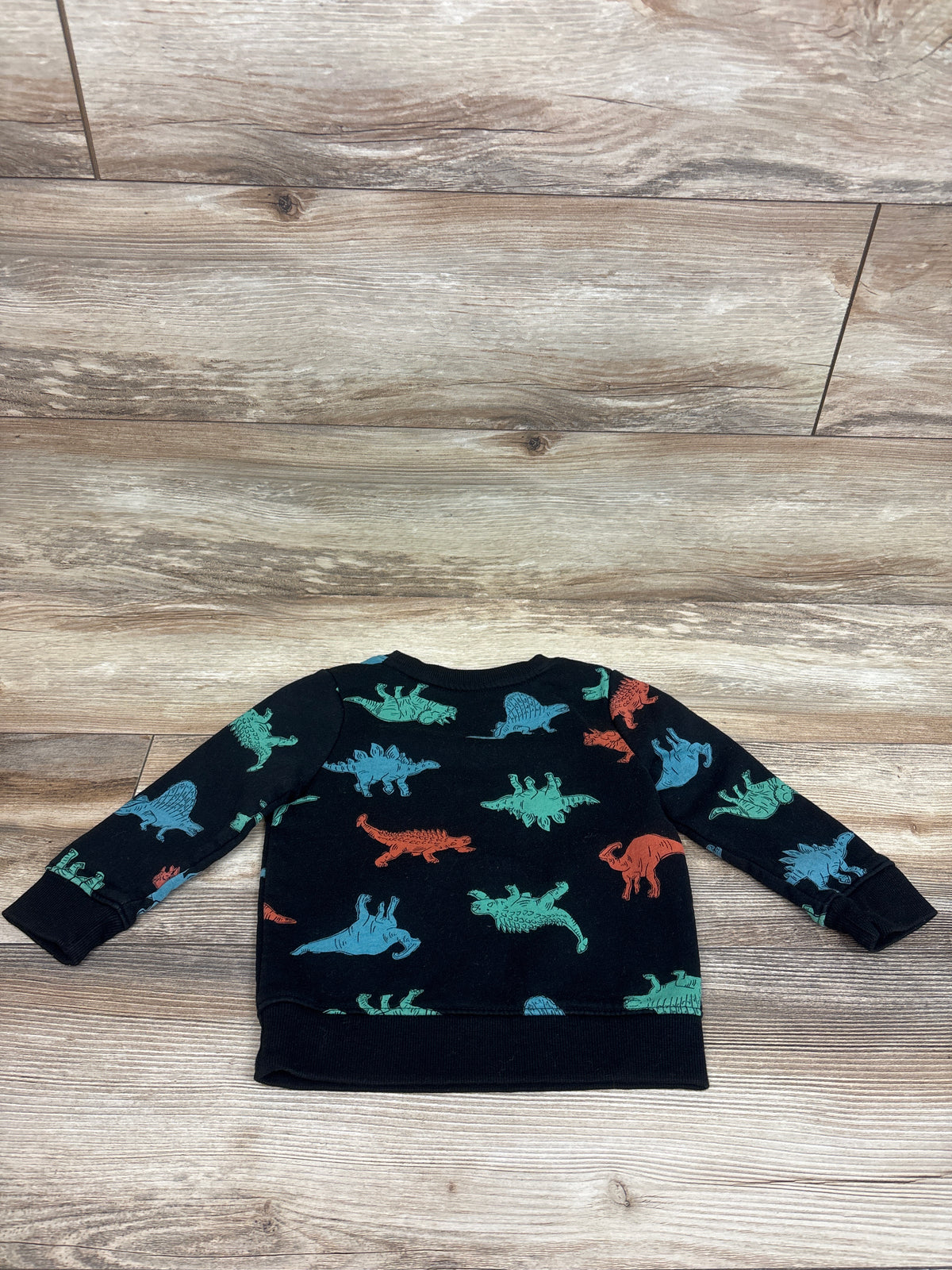 Cat & Jack Dinosaur Pullover Sweatshirt Black sz 2T