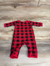 Hudson Baby Buffalo Print Coverall Red sz 0-3m