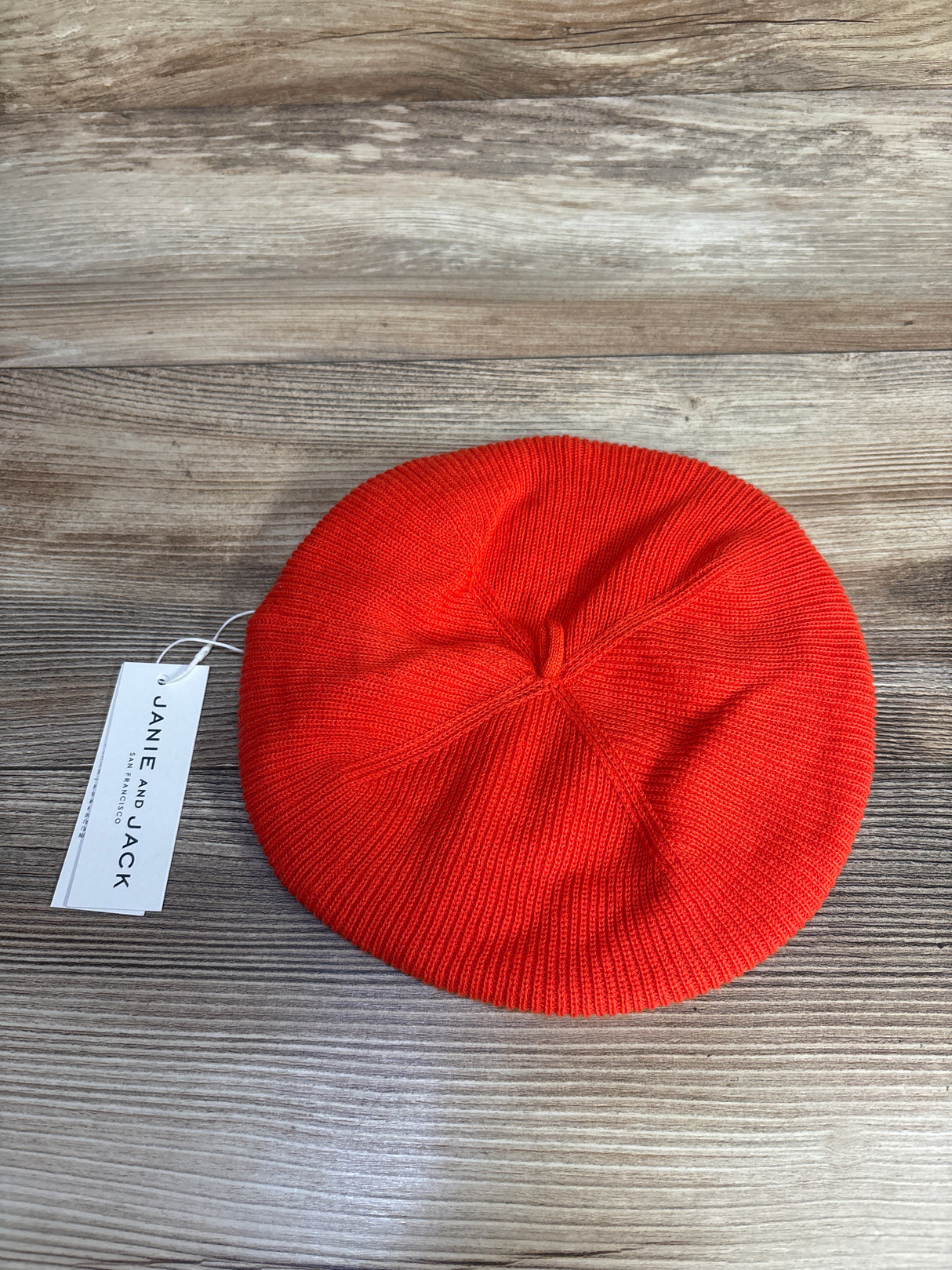 NEW Janie & Jack Sweater Bow Beret Orange sz 2-3T