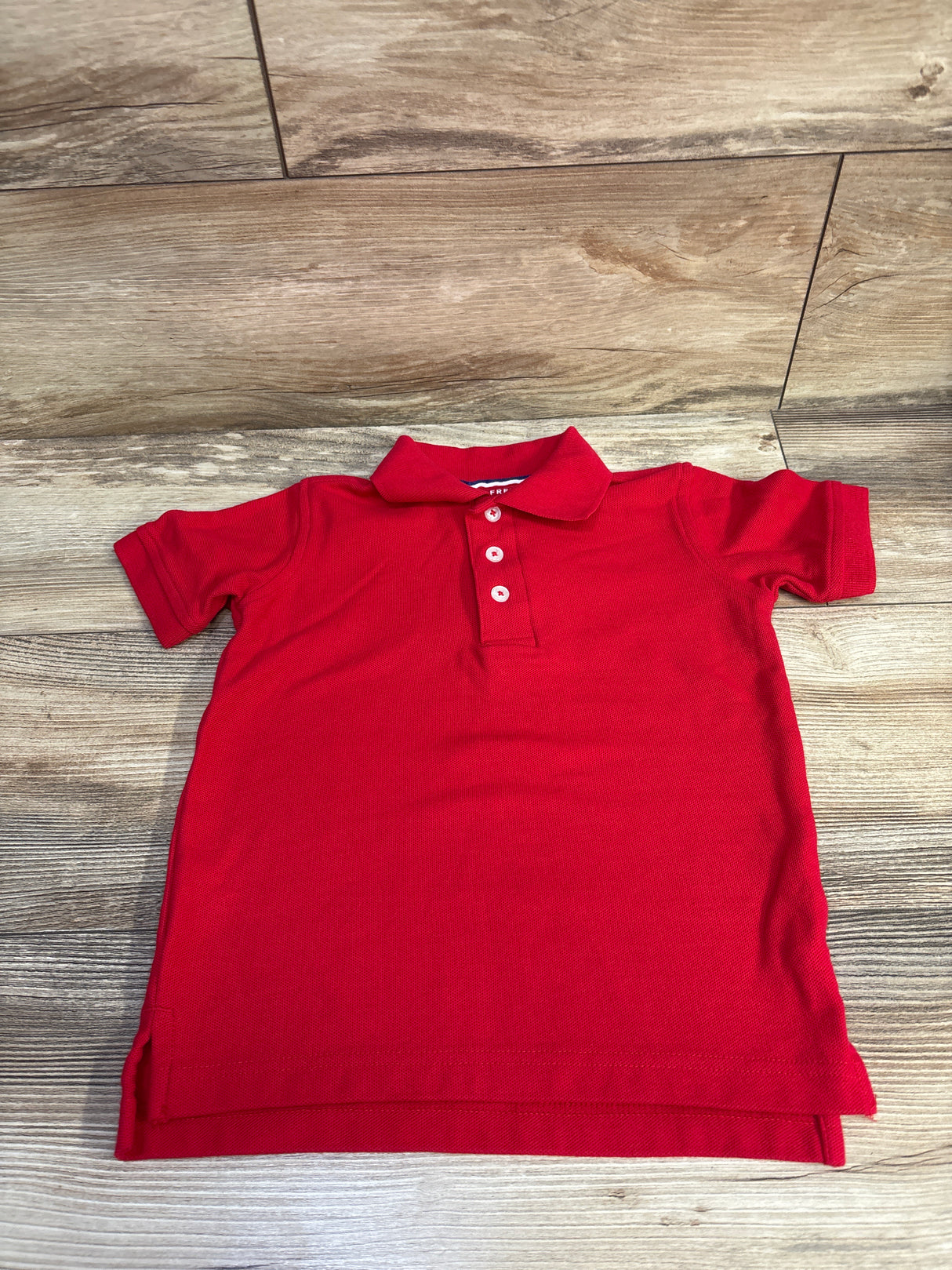 French Toast School Uniform Pique Polo Shirt Red sz 4T
