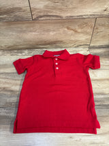 French Toast School Uniform Pique Polo Shirt Red sz 4T