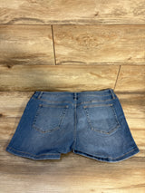 NEW Gap Maternity 4" Inset Panel Denim Shorts Medium Wash Blue sz 32/14 Large