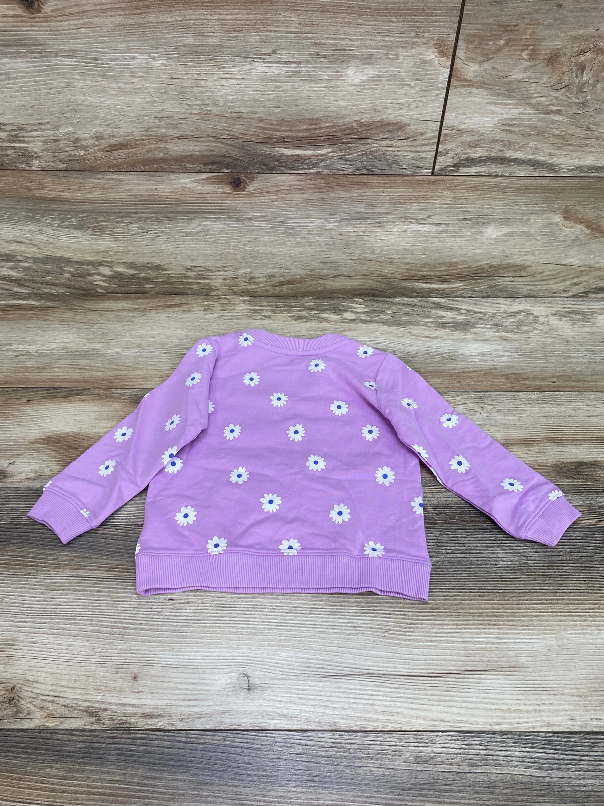 NEW Cat & Jack Purple Floral Sweatshirt sz 18m