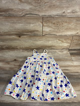 Cat & Jack Star Print Dress White sz 4T