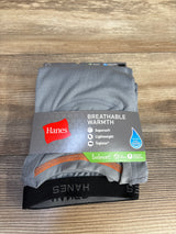 NEW Hanes Boys Tagless Crew & Pant Set Grey Sz L (14/16)