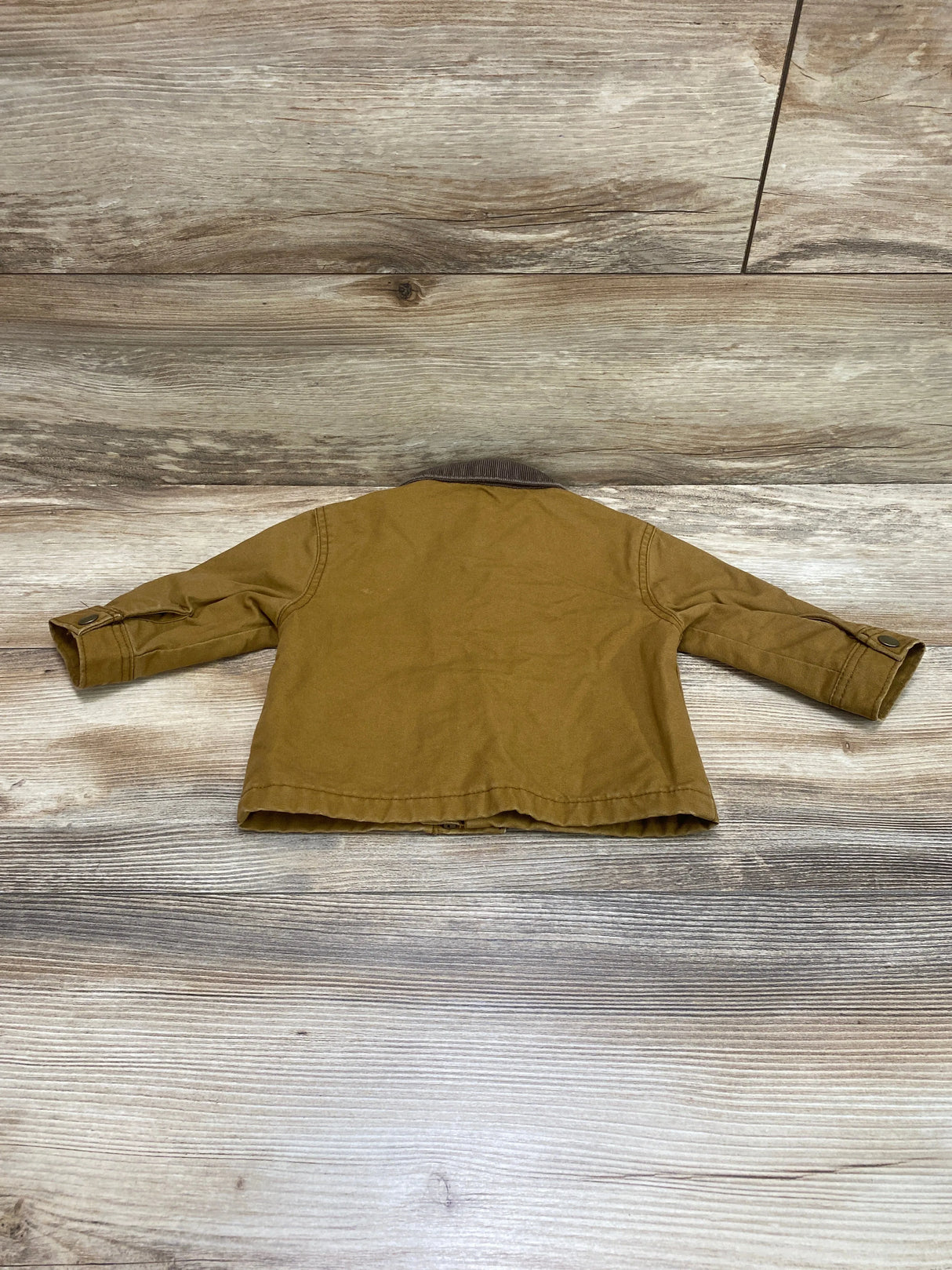 Old Navy Canvas Corduroy-Trim Barn Coat Brown sz 3-6m